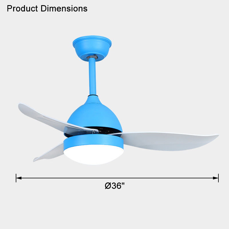 WOW 3 Blade Scandi Ceiling Fan Lamp-wow5103
