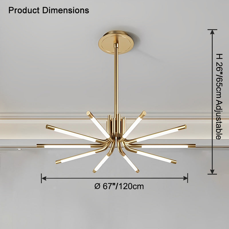 WOW Starburst Multi Light Rods Chandelier-wow2761