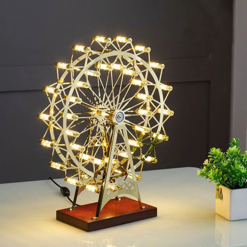 360° Rotatable Retro Ferris Wheel Table Lamp