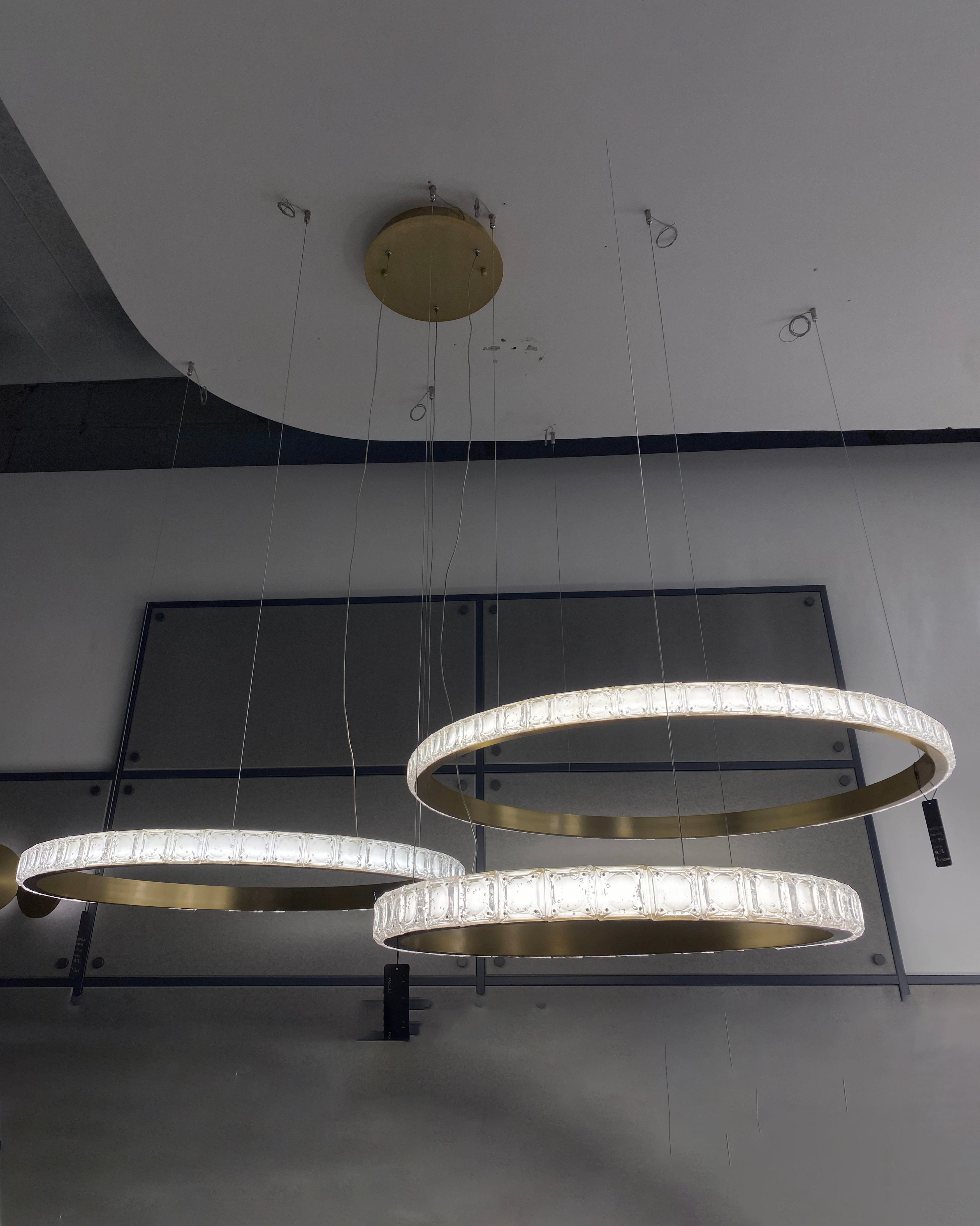 WOW Tiered Ring Led Crystal Chandelier-wow2549b