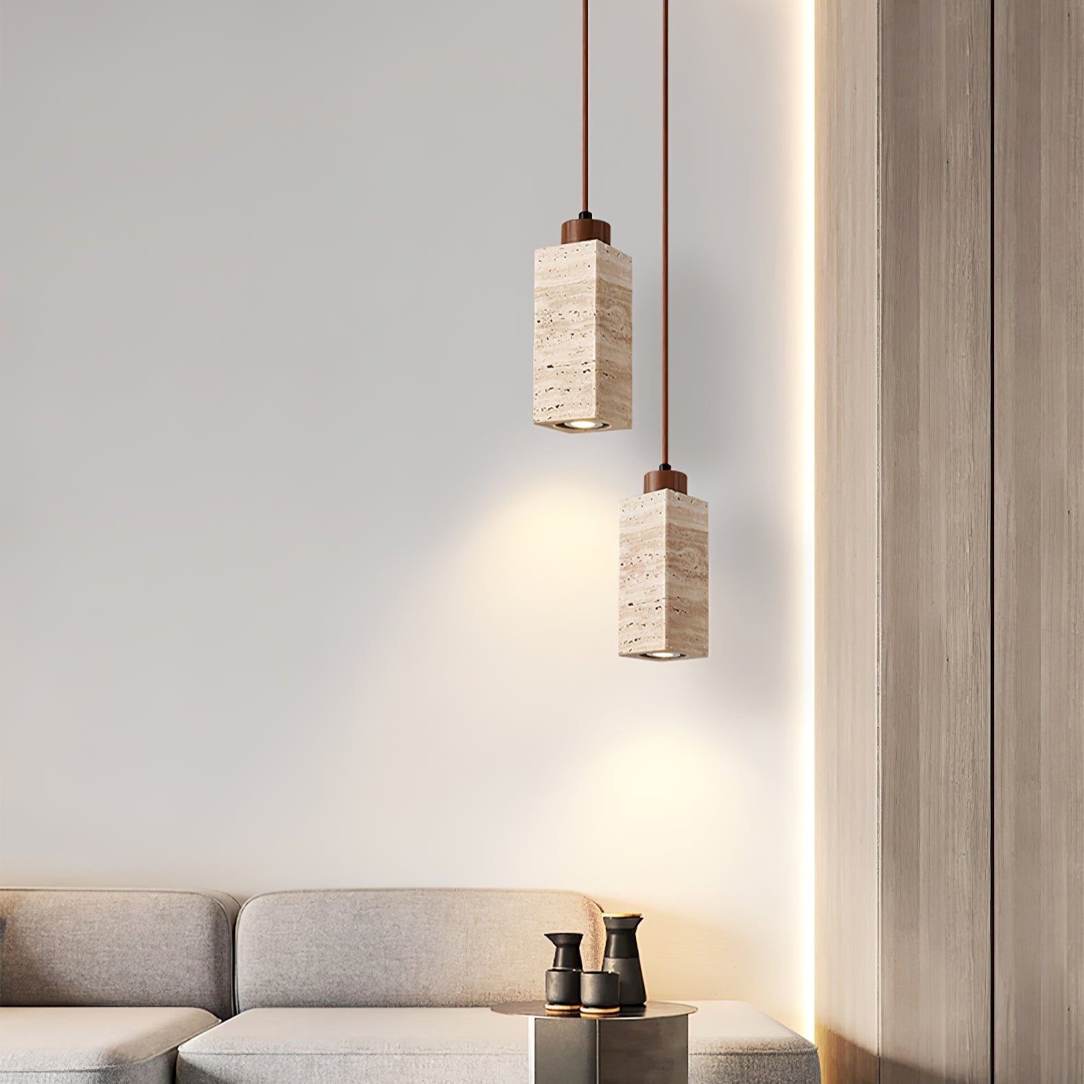 WOW Solvara Travertine Pendant Lamp