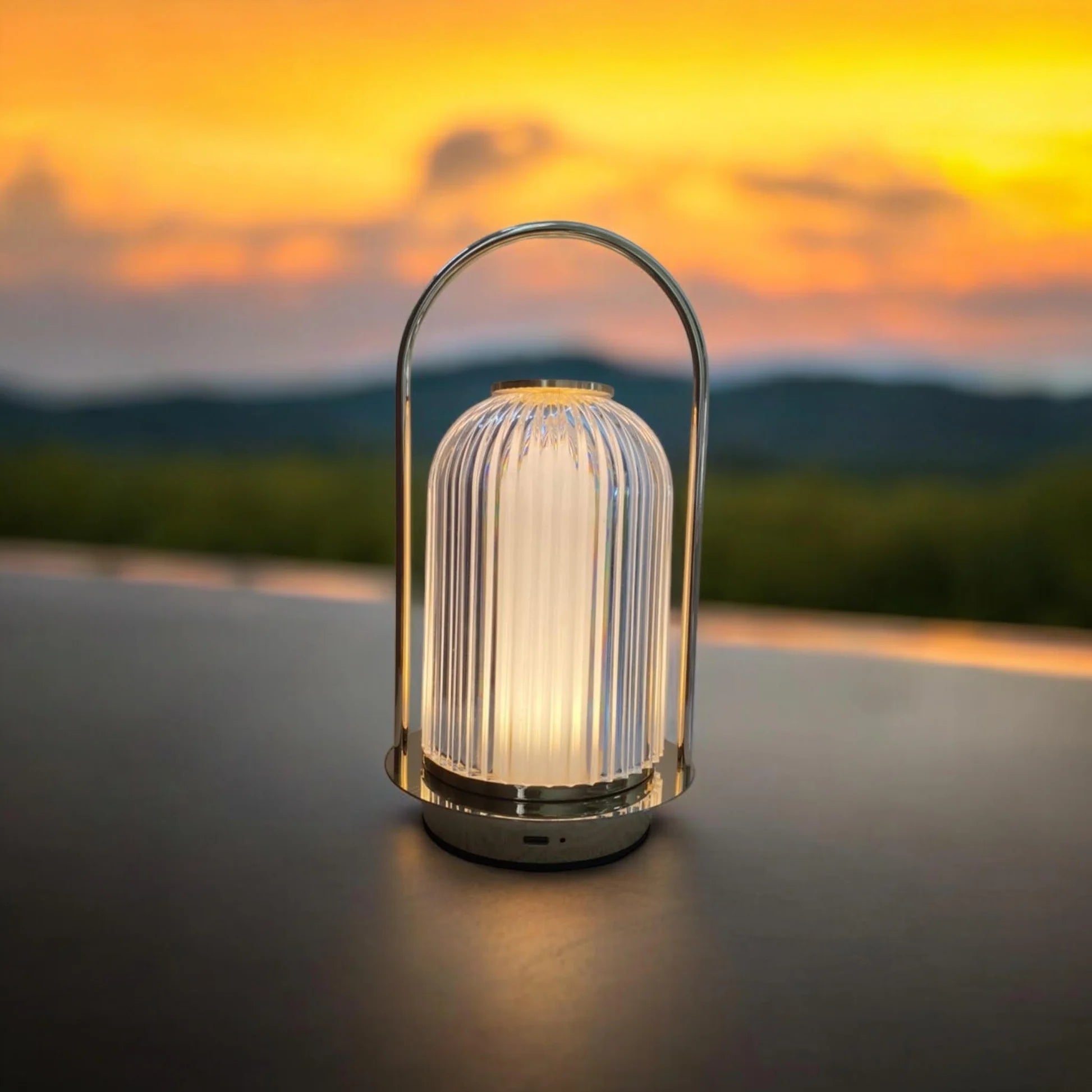 Luxe Art Deco Gold Lantern