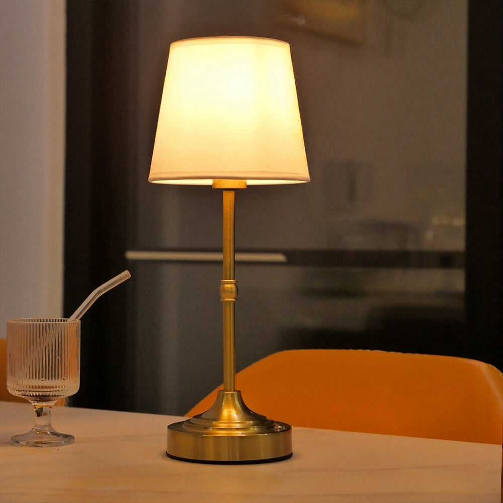 Retro Wireless Fabric Table Lamp