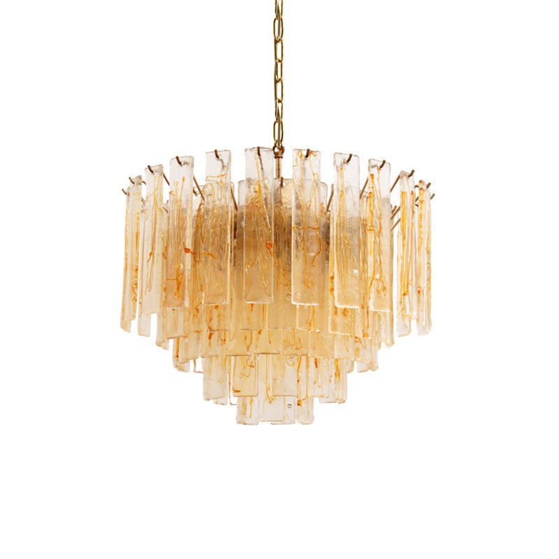 WOW Golden Amber Murano Glass Gorgeous Chandelier-WOW5242