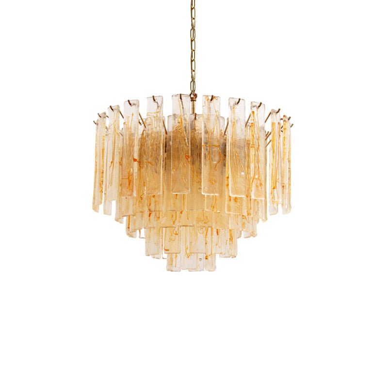 WOW Golden Amber Murano Glass Gorgeous Chandelier-WOW5242