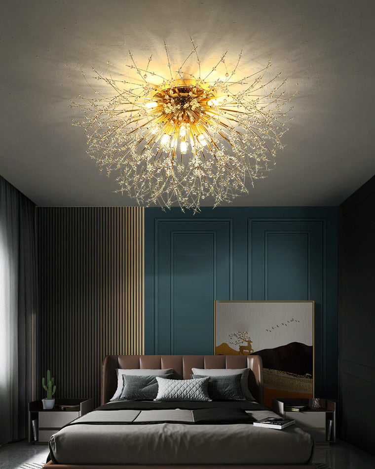 WOW Dandelion Crystal Flower Ceiling Light-WOW1014