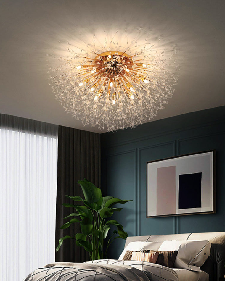 WOW Dandelion Crystal Flower Ceiling Light-WOW1014