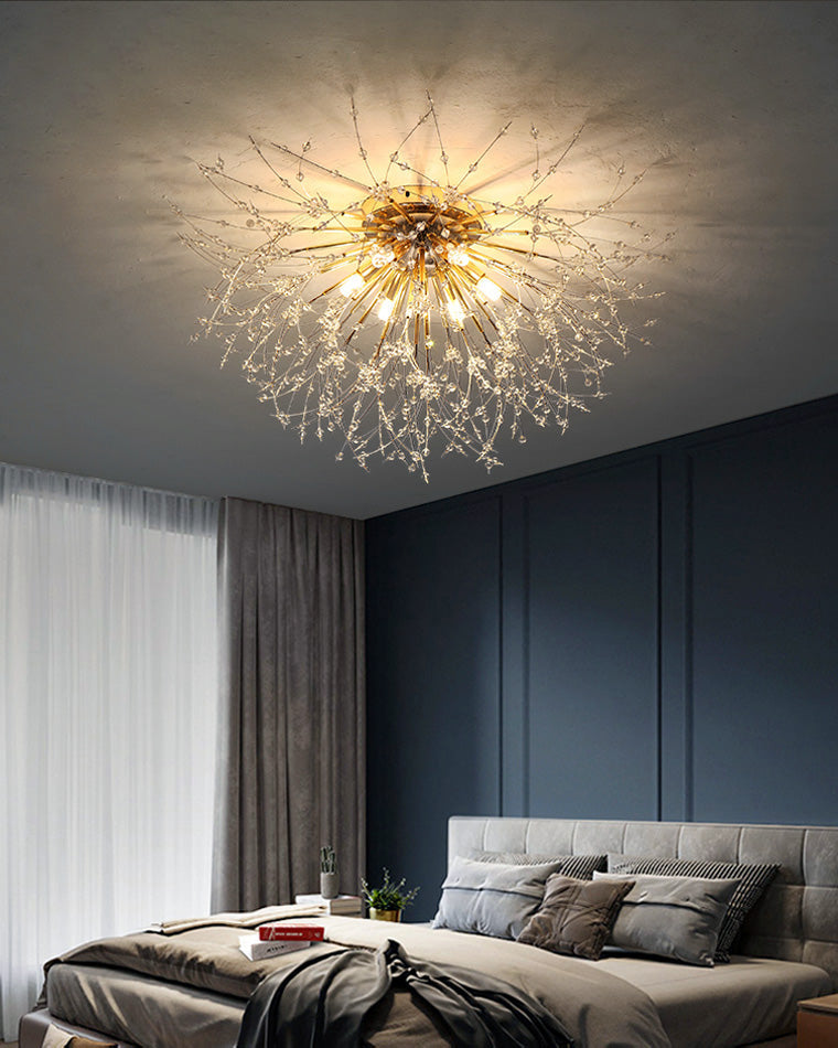 WOW Dandelion Crystal Flower Ceiling Light-WOW1014