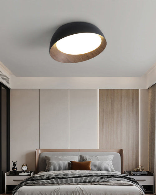 WOW Wood Grain Asymmetrical Flush Mount Ceiling Light-WOW1016