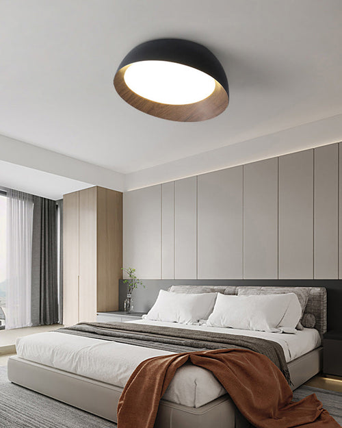 WOW Wood Grain Asymmetrical Flush Mount Ceiling Light-WOW1016