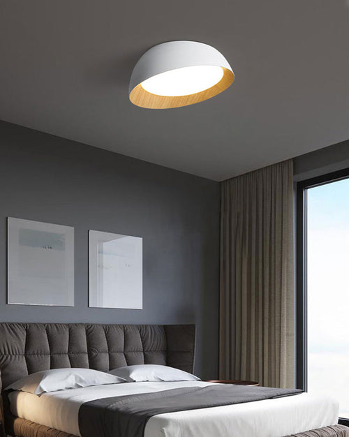 WOW Wood Grain Asymmetrical Flush Mount Ceiling Light-WOW1016