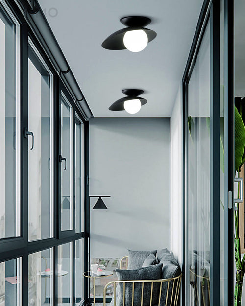 WOW Frosted Glass Globe Asymmetrical Ceiling Light-WOW1021