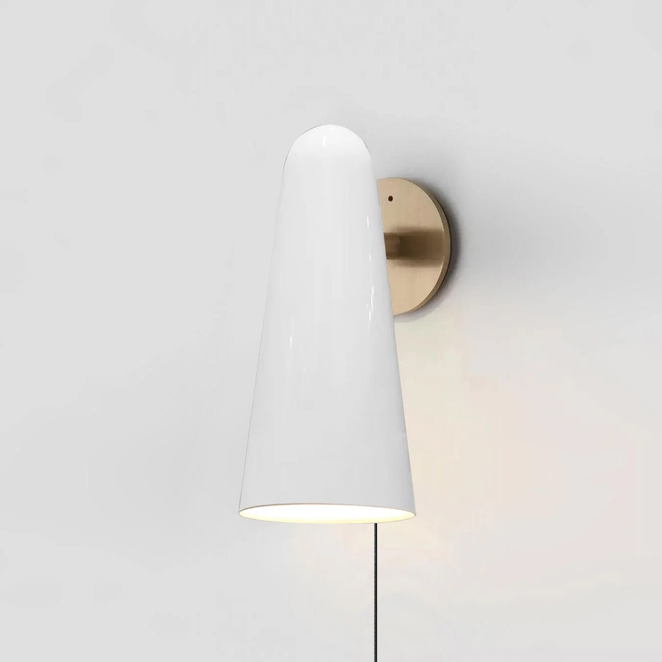 WOW Conical Glass Plug-in Wall Lamp