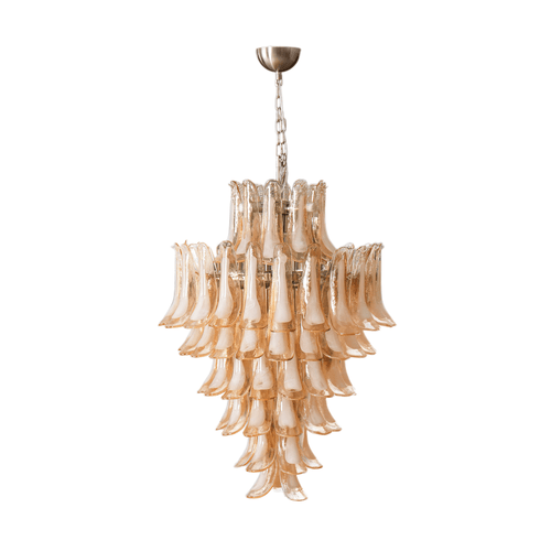 WOW Amber Cloud Murano Glass Petals Chandelier-Wow25325