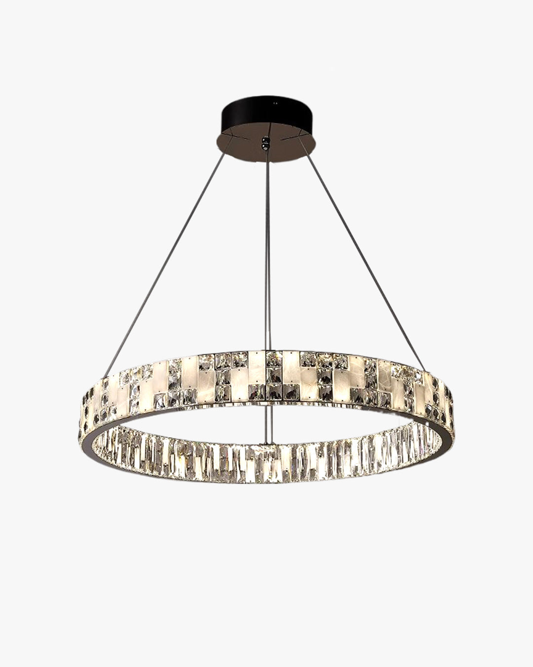 WOW Round Crystal Alabaster Chandelier-wow2738