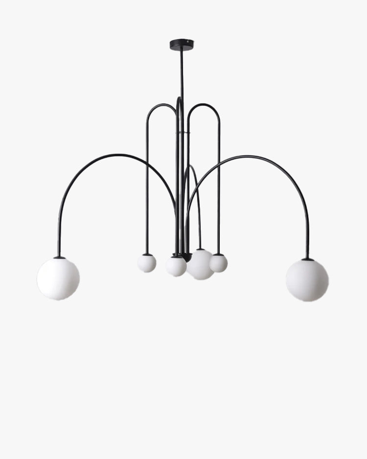 WOW Glass Globe Arm Chandelier-wow2522