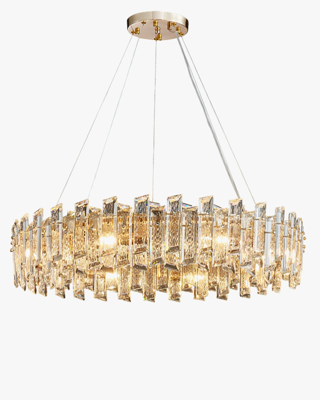 WOW Gold Crystal Round Chandelier-wow2397