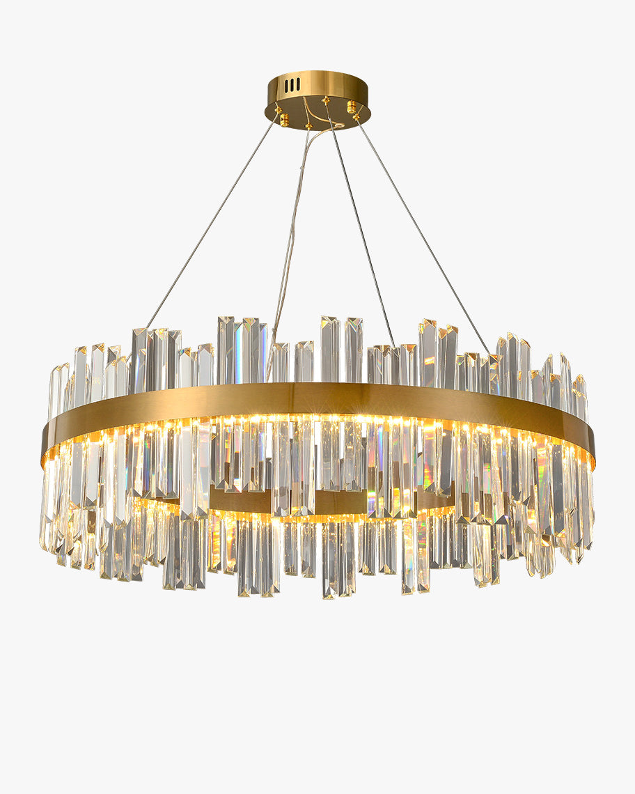 WOW Luxury LED Gold Plated Crystal Chandelier-wow2531