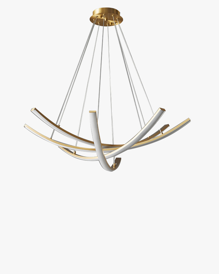 WOW Arc Led Brass Chandelier-wow2569