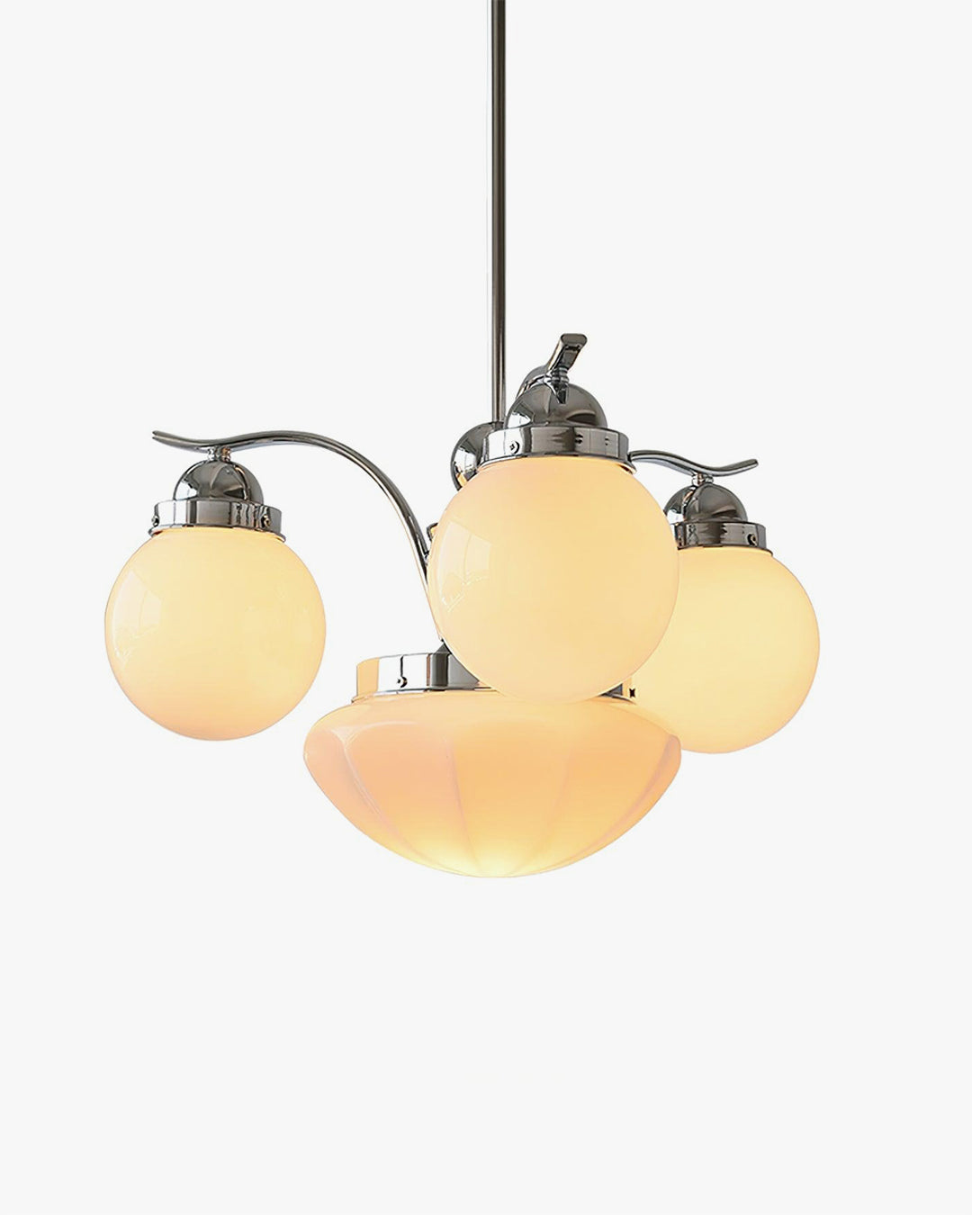 WOW Coloured Glass Globe Arm Chandelier-wow2785