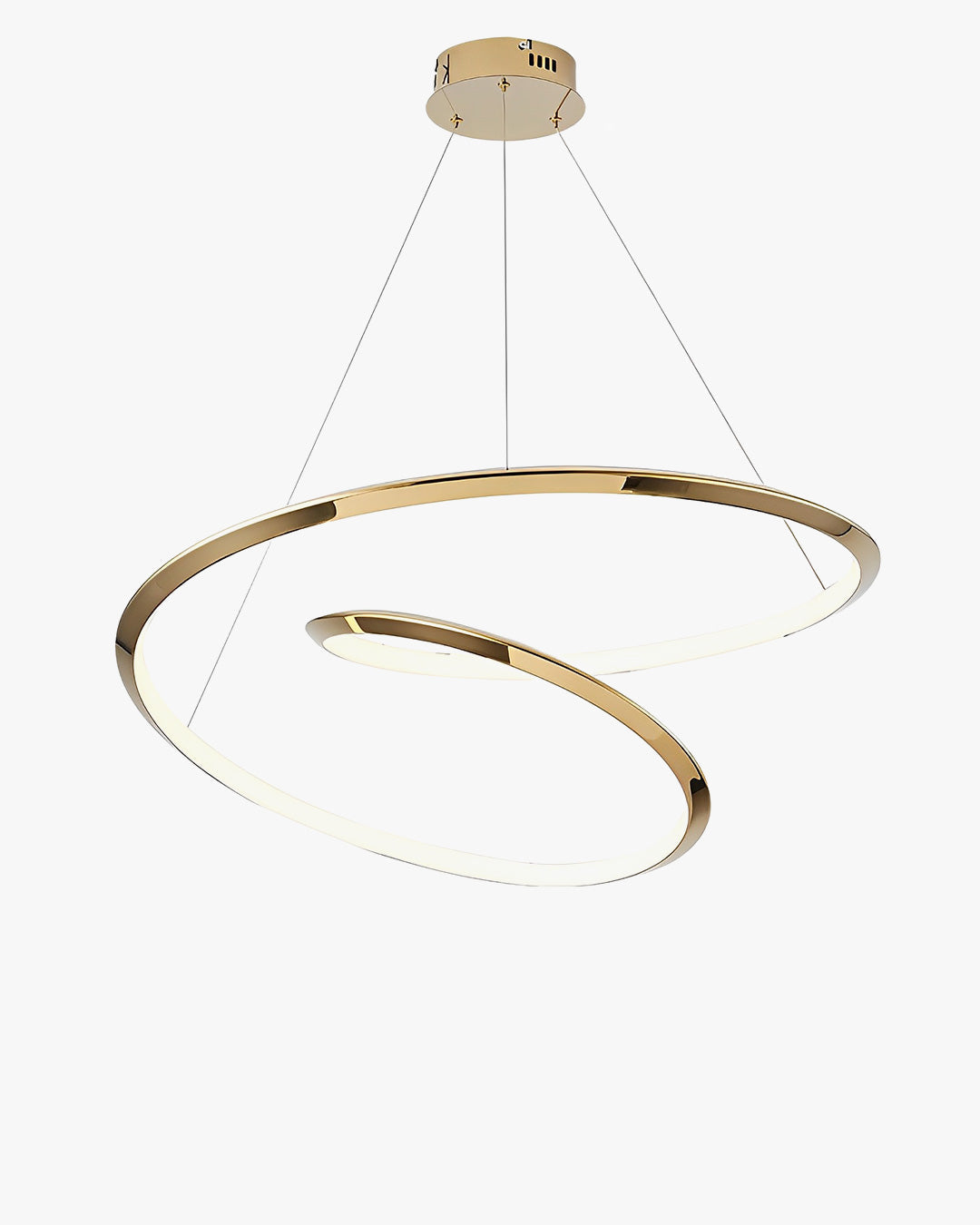 WOW Gold Swirl Stainless Steel Chandelier-wow2708