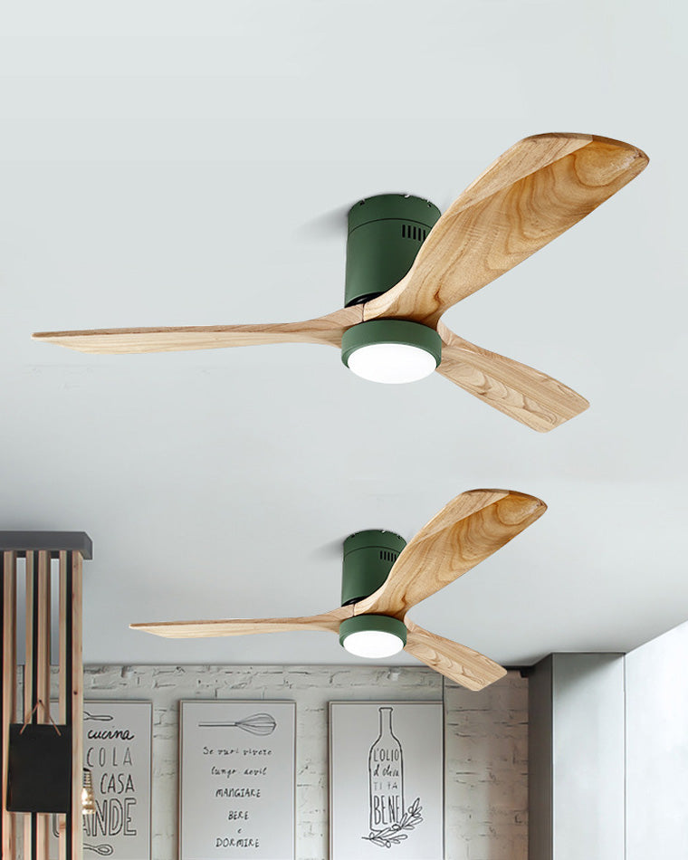 WOW Mid-century Modern Hugger Ceiling Fan Lamp-wow5067