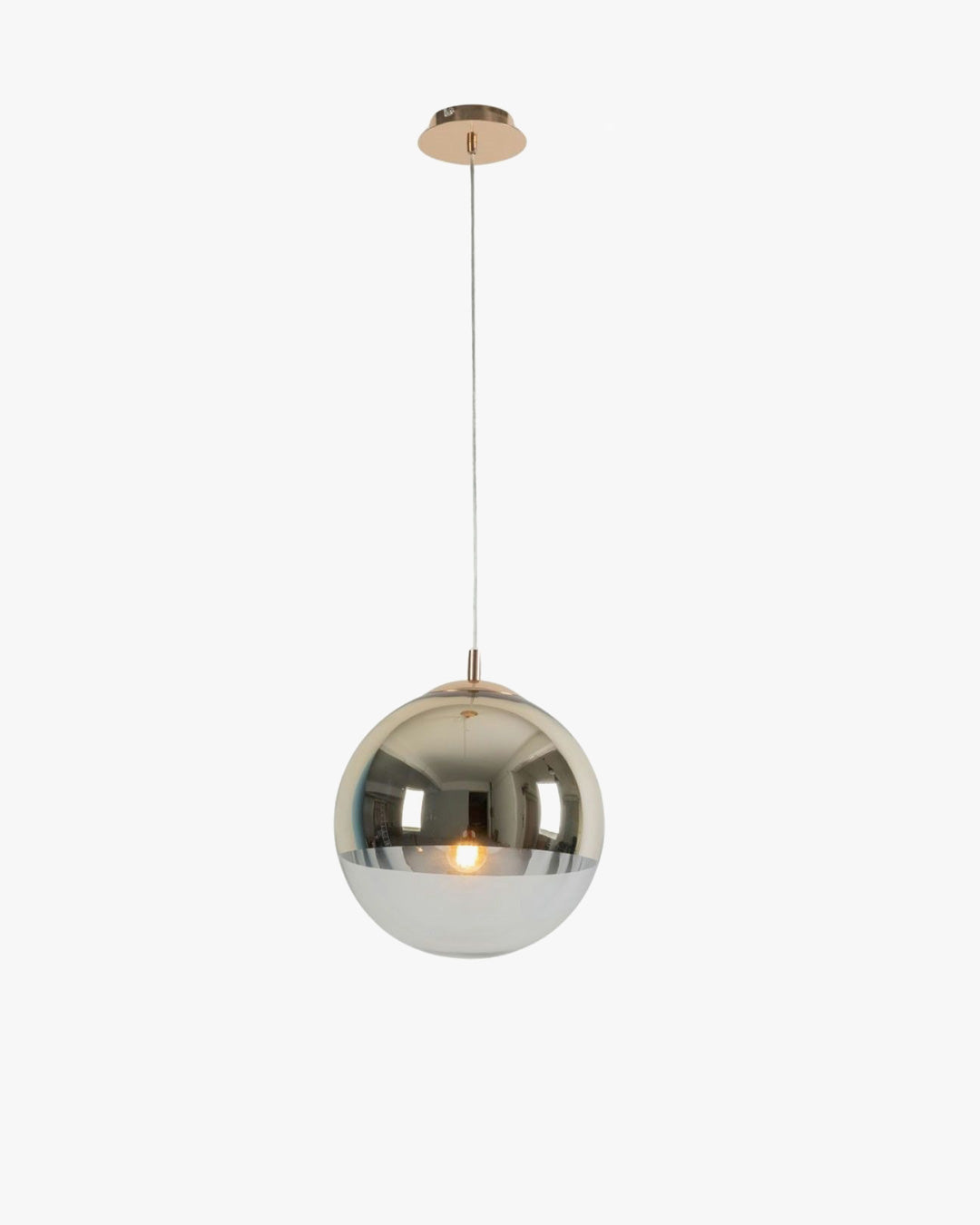 WOW Gold Chrome Globe Pendant Light-wow2691