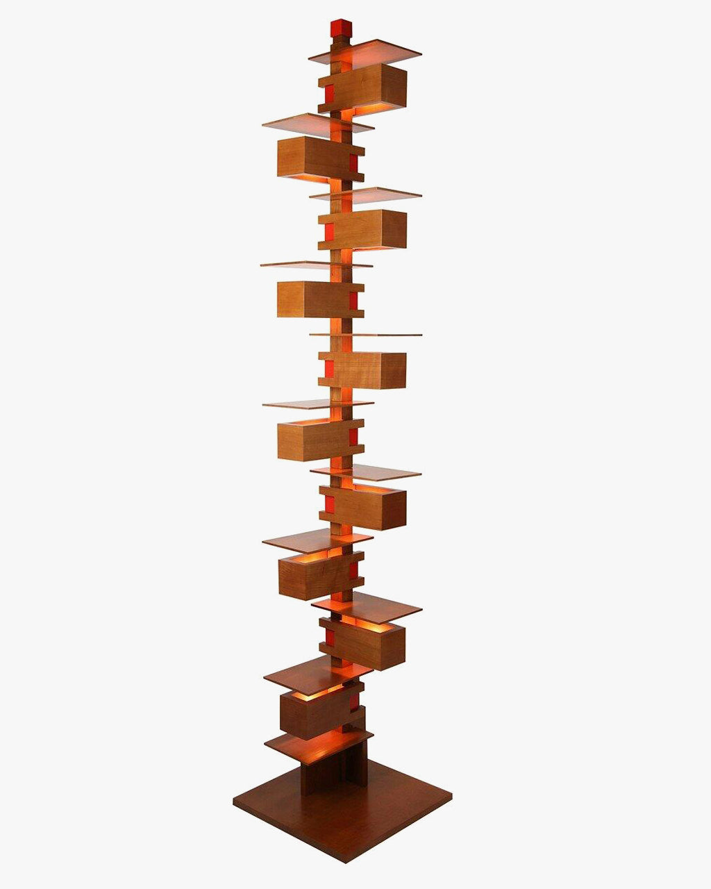 WOW Column Walnut Floor Lamp-wow7110