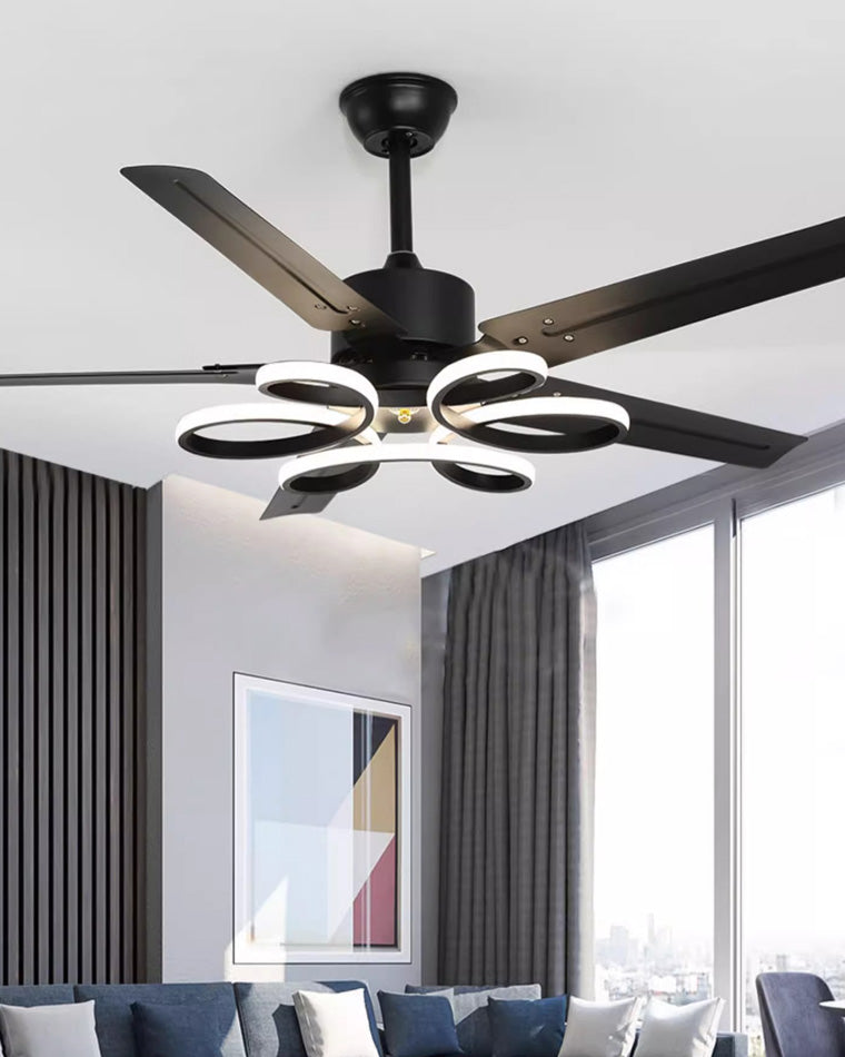 WOW Unique Black Ceiling Fan Lamp-wow5104