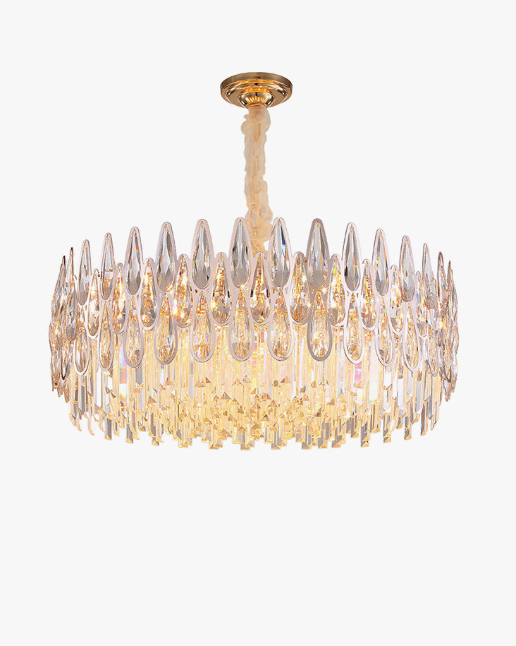 WOW Rose Gold Round Crystal Chandelier-wow2545
