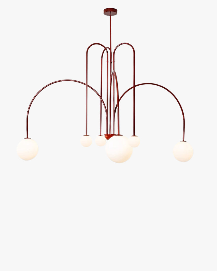 WOW Glass Globe Arm Chandelier-wow2522