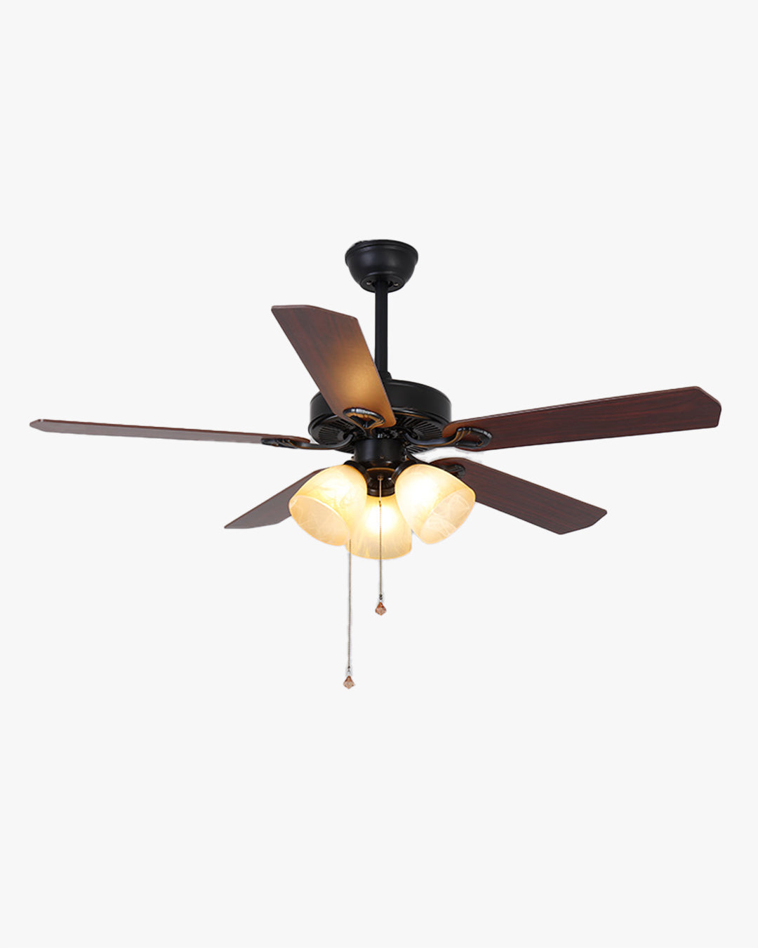 WOW Vintage Glass Ceiling Fan Chandelier-wow5121