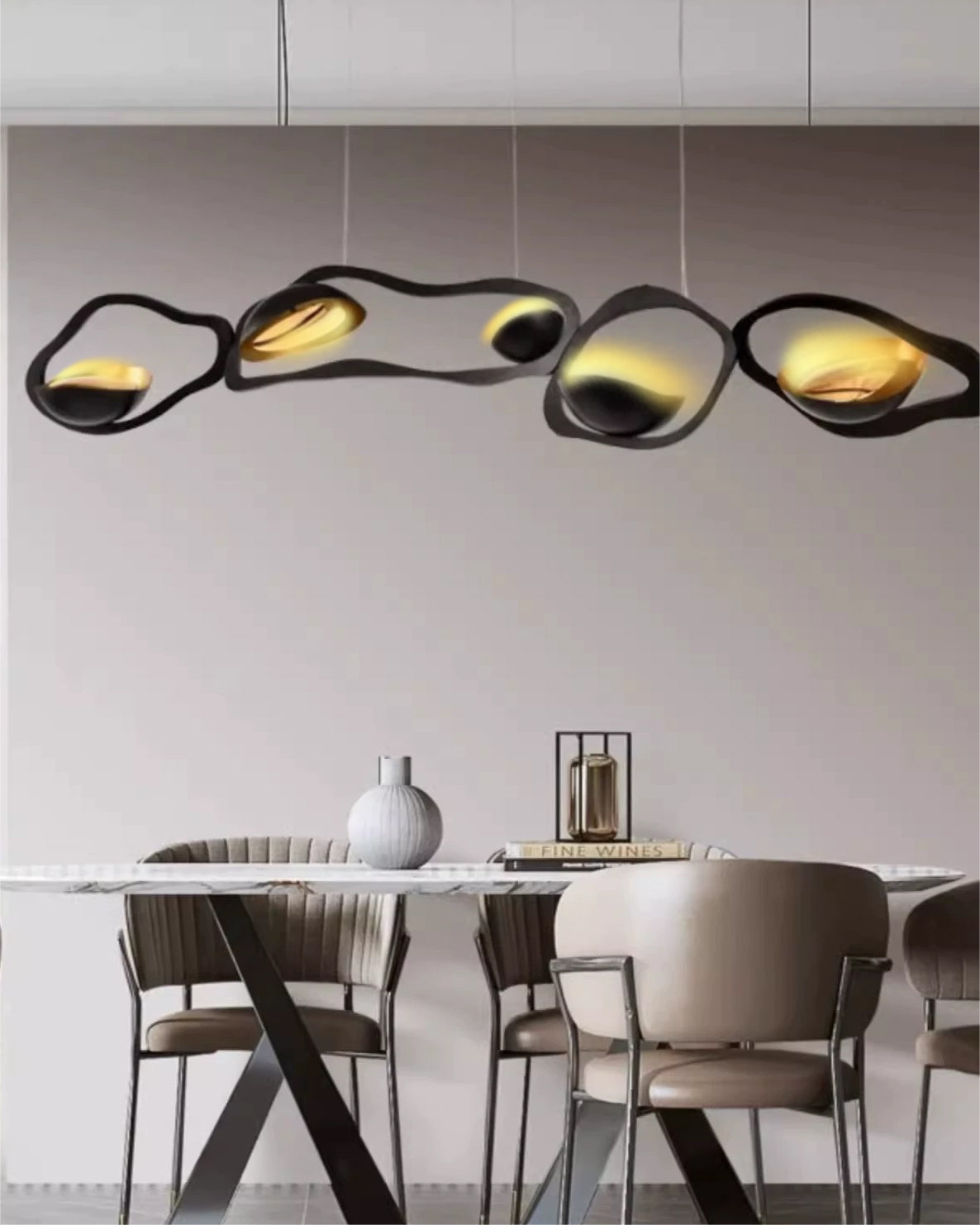WOW Masculine Sculptural Chandelier-WOW2148