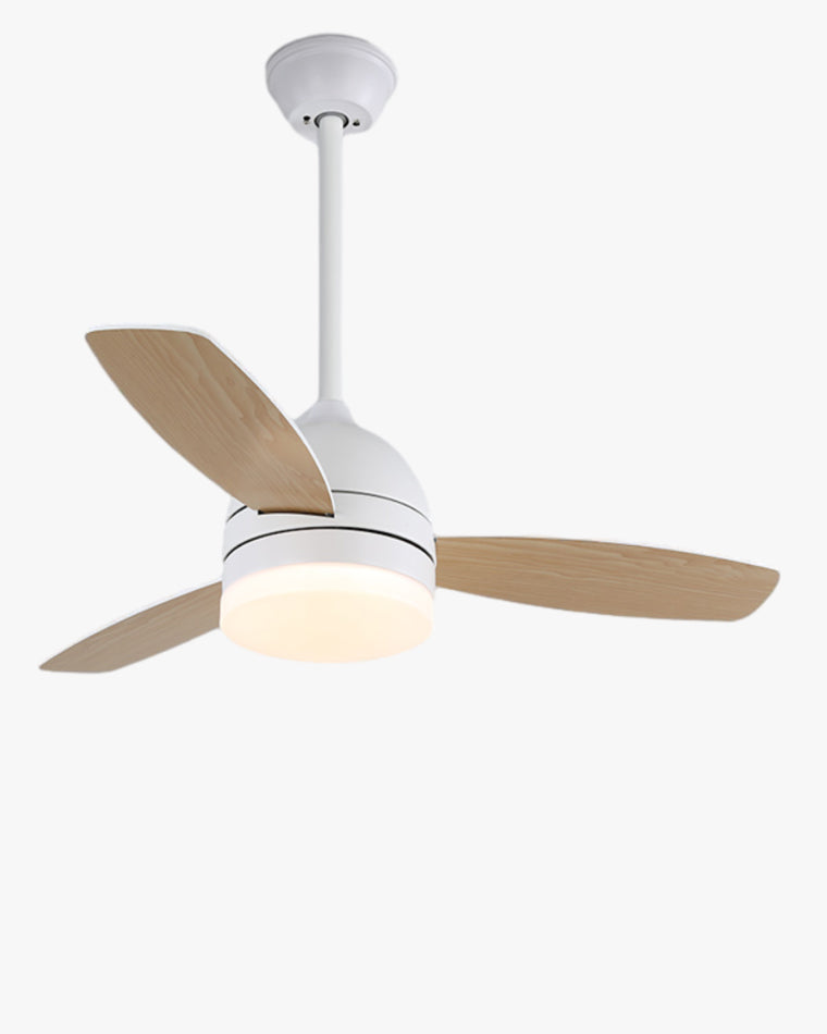 WOW 3 Wood Blade Ceiling Fan Lamp-wow5001