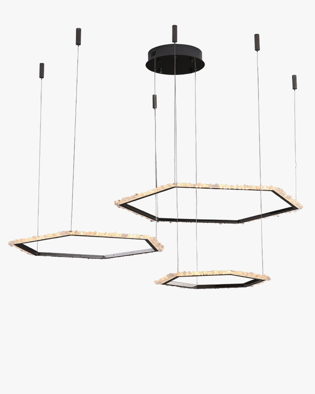 WOW Three Hexagon Crystal Chandelier-wow2711