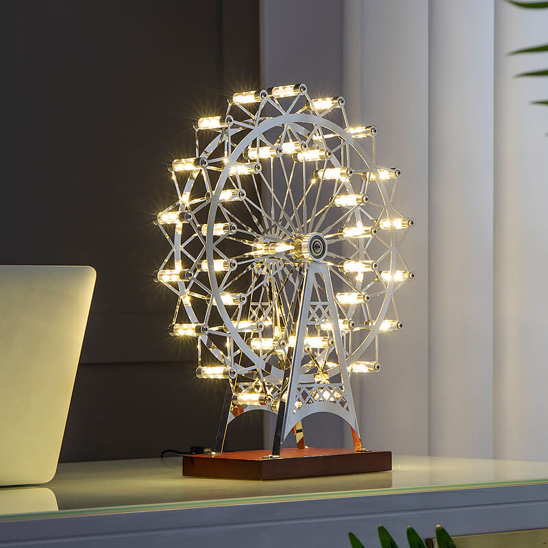 360° Rotatable Retro Ferris Wheel Table Lamp