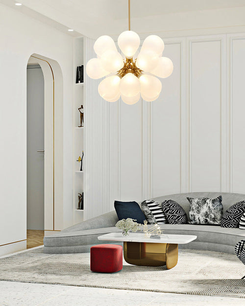 WOW 18 Bubbles Glass Chandelier-wow2051