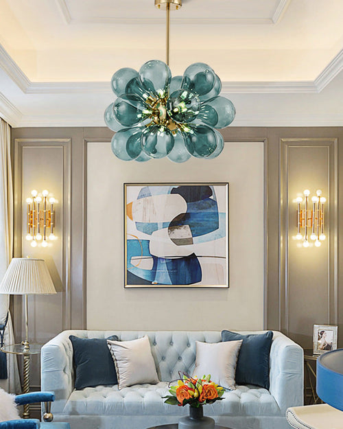 WOW 18 Bubbles Glass Chandelier-wow2051