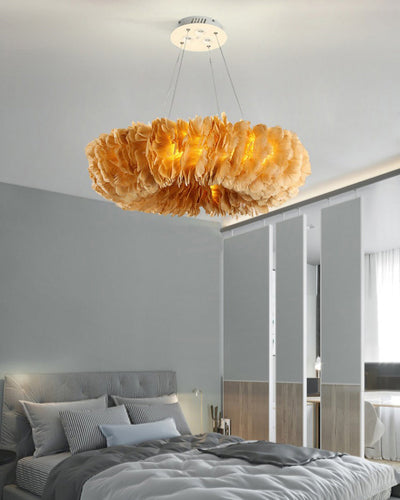 WOW Feather Round Pendant Light-wow2060