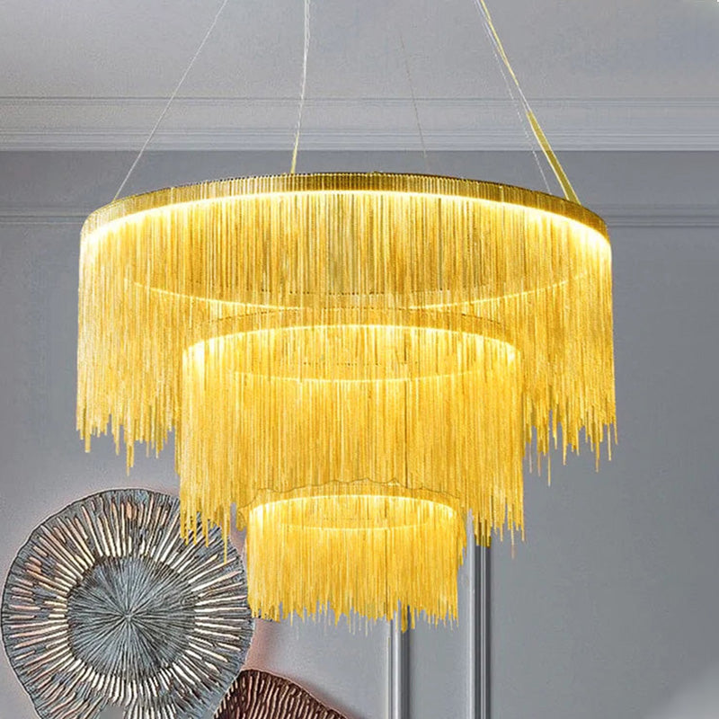 WOW Tiered Fringe Chandelier-wow2062c