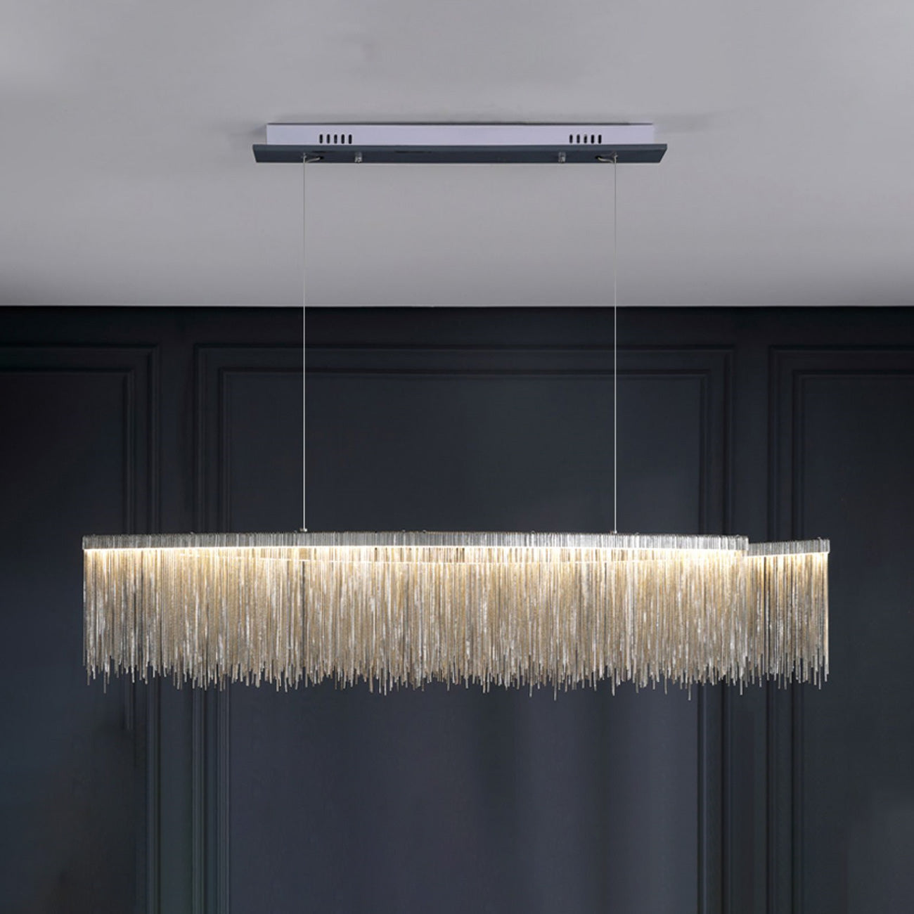 WOW Fringe Linear Chandelier-wow2062b