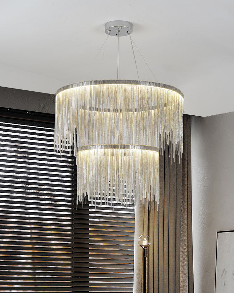 WOW Tiered Fringe Chandelier-wow2062c