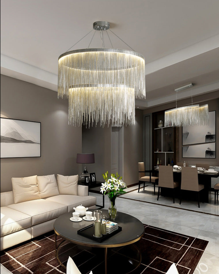 WOW Tiered Fringe Chandelier-wow2062c