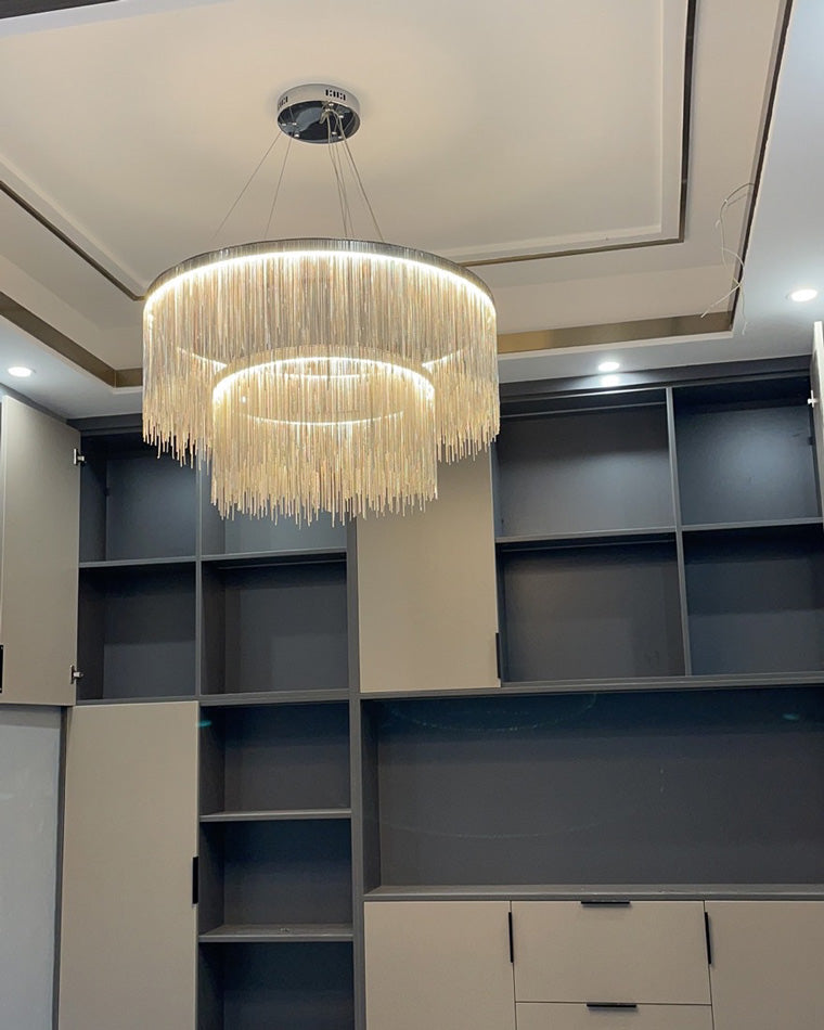 WOW Tiered Fringe Chandelier-wow2062c