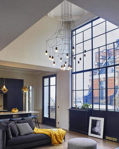 WOW Wire Tiered Sculptural Chandelier-WOW2066
