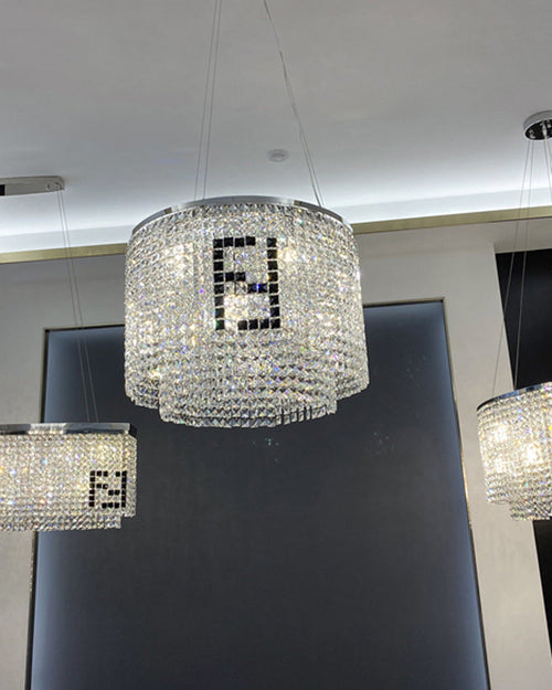 WOW 2 Tier Round Crystal Chandelier-WOW2071a