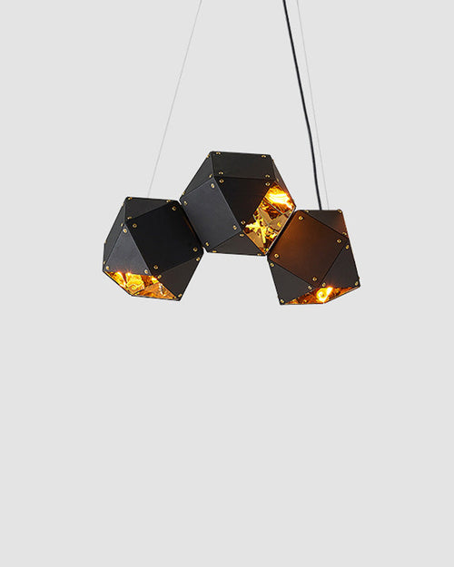 WOW Long Steel Sculptural Chandelier-WOW2076