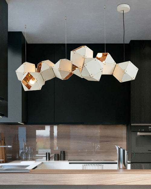 WOW Long Steel Sculptural Chandelier-WOW2076