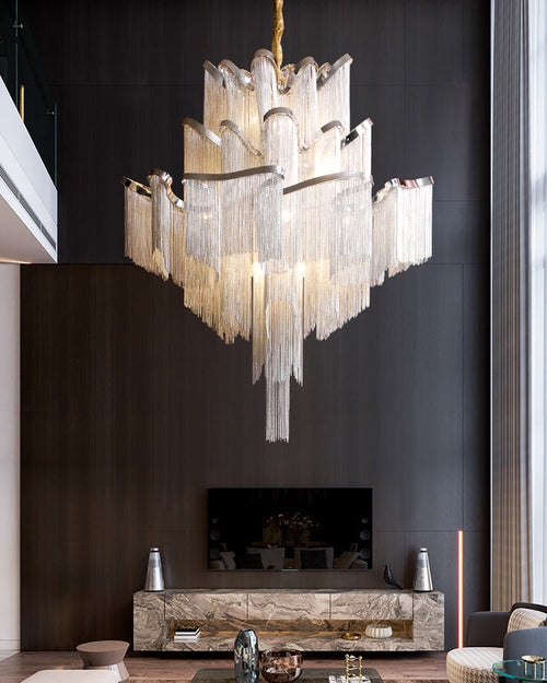 WOW Fringe Tiered Chandelier-WOW2079