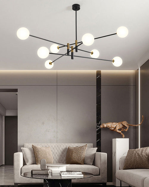 WOW Milk Glass Globe Chandelier-WOW2081